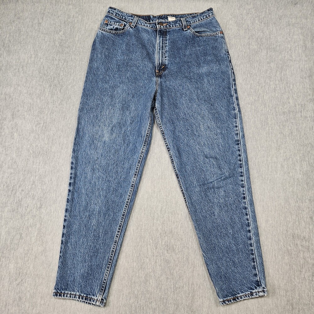 VTG Levis Jeans Women 16 (34x29) 522 Tapered Fit Tapered Leg Mom Made In USA 90s